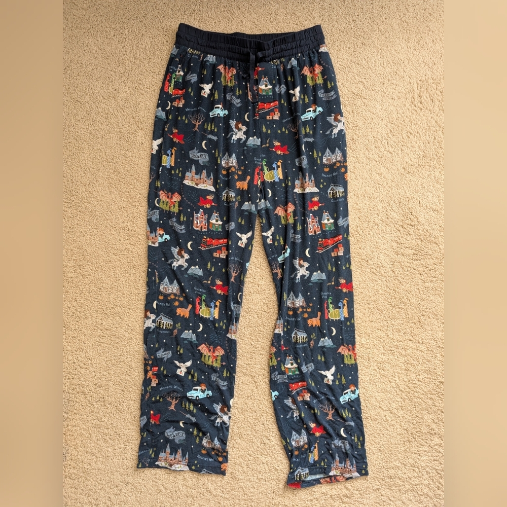 Little Sleepies Harry Potter Evening at Hogwarts Men's Medium Pajama Pants